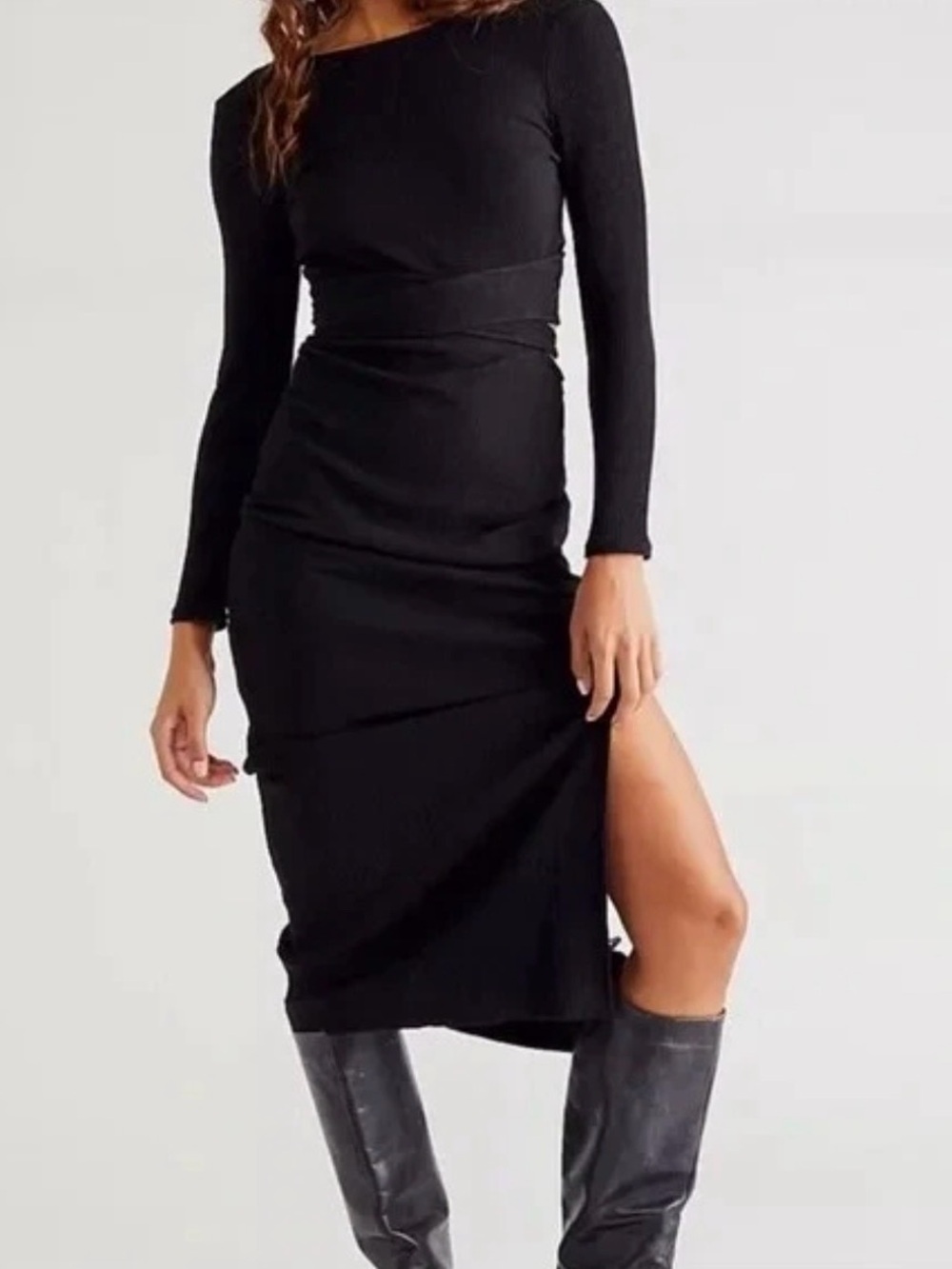 FP Beach Last Minute Beach Midi Dress Chocolate Brown XS